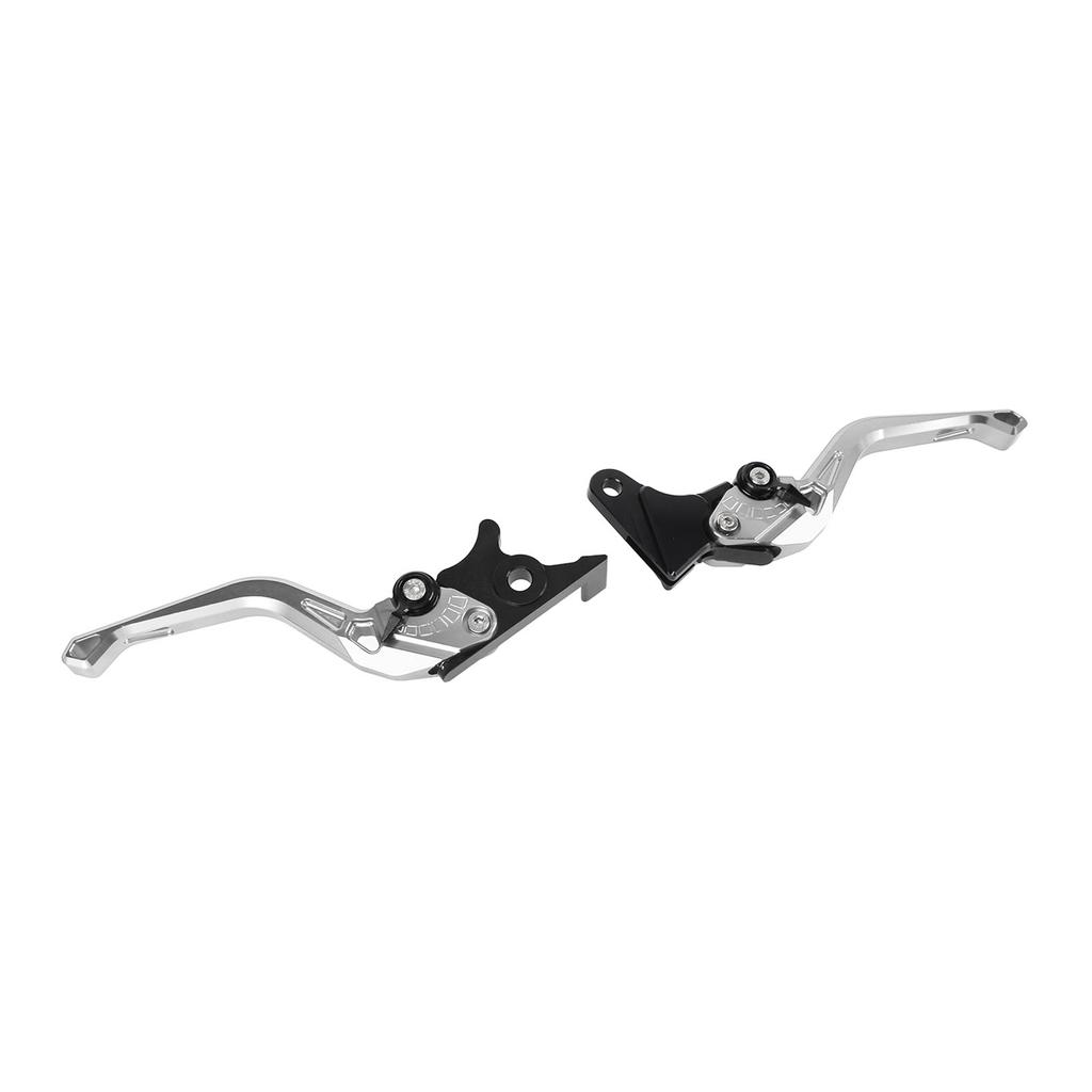 Pair of Motorcycle Brake Clutch Levers CNC Aluminum Alloy Adjustable Angle Ergonomic Brake