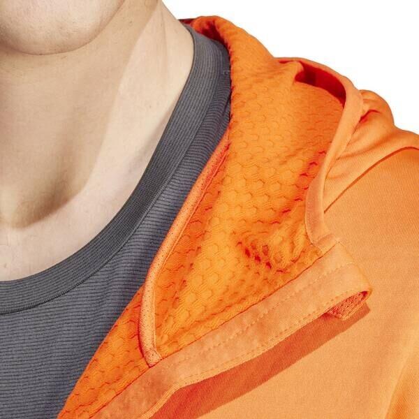 Jacket Adidas TERREX Xperior Light Fleece Hooded Jacket Men In Semi-orange Color