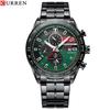 CURREN 8410 Men's Waterproof Chronograph Quartz Watch with Steel Band