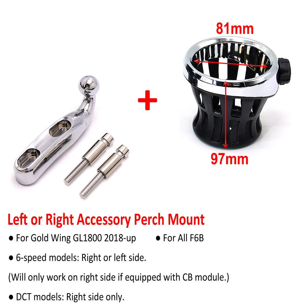 Gold Wing Motorrad Beifahrer Wasserflasche Trinkbecher Netzkorb Halterung Für Honda Goldwing GL 1800 GL1800 F6B