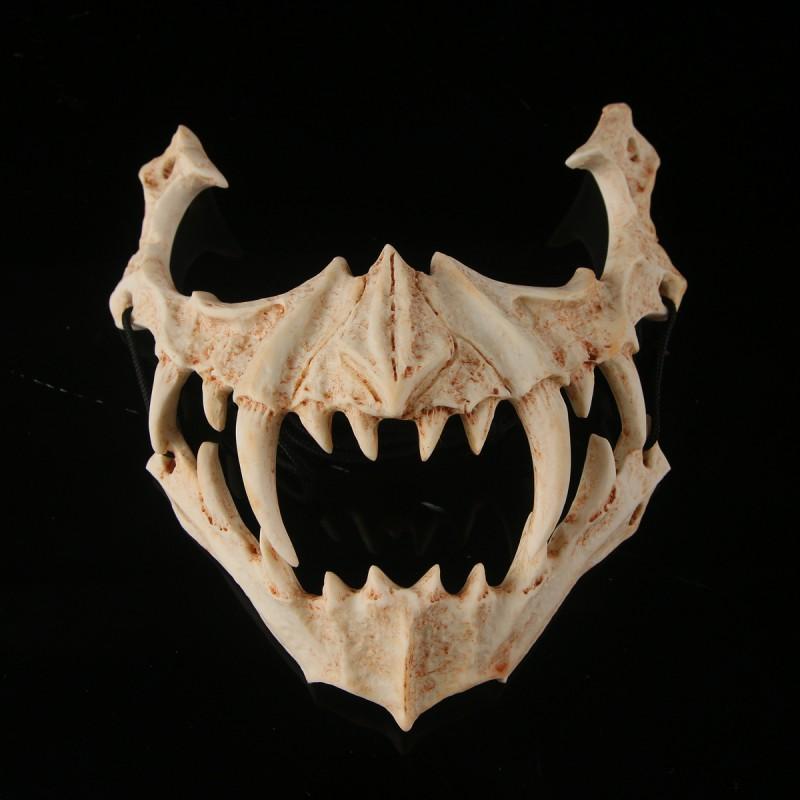 Japanese Anime Dragon Tiger Yaksha Tengu Resin Mask Halloween Cosplay Party