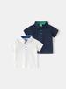 2026 Summer Boys' Polo Shirt - Plain Color Short-Sleeve Children's Top