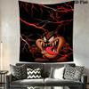 Tazmanian Devil Wall Tapestry Aesthetic Wall Hanging Printed Fabric Blanket Decorative Tapestries for Bedroom Living Room Home Decor