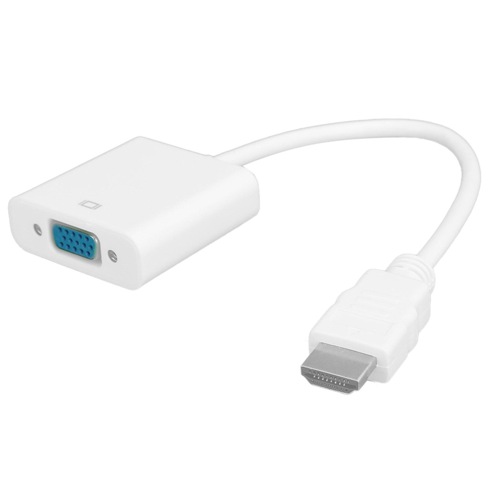 

HD мультимедийный интерфейс в VGA адаптер конвертер кабель для компьютера ноутбука монитора проектора белый белый