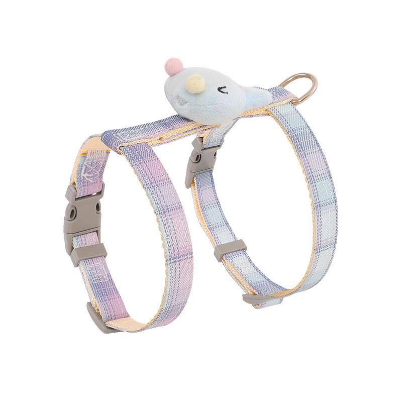 Cat Traction Rope Anti-break Free Go Out Special Walk Cat Rope Slip Cat Chain Dog Pet Chest Strap Adjustable