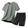 Sports & Casual Ice-Silk Quick-Dry Stretch Set Lightweight Loose-Fitting Breathable Short-Sleeve T-Shirt Men's Set