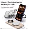 Q11  Ultra Thin Tri-Fold Magnetic Ring Stand Adhesive Mount 360 Degree Rotation Phone Bracket