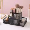 Black Mesh Desk Organizer Multi-functional Pen Holders Simple Desktop Stationery Tame Desktop Clutter Fast for Office Supplies