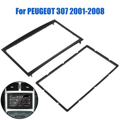 Rámeček autorádia pro Peugeot 307 2001-2008 2 DIN Fasády Instalační ozdobný kit Audio panel palubní desky Modifikační příslušenství