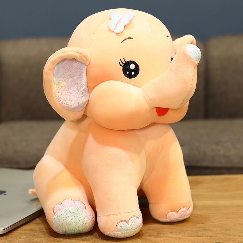 Non-Toxic Hot New 40Cm/55Cm Plush Elephant With Cute Giant Ears Soft Stuffed Animals Dolls Sofa Furry Cushion For Kids Children Holiday Gifts