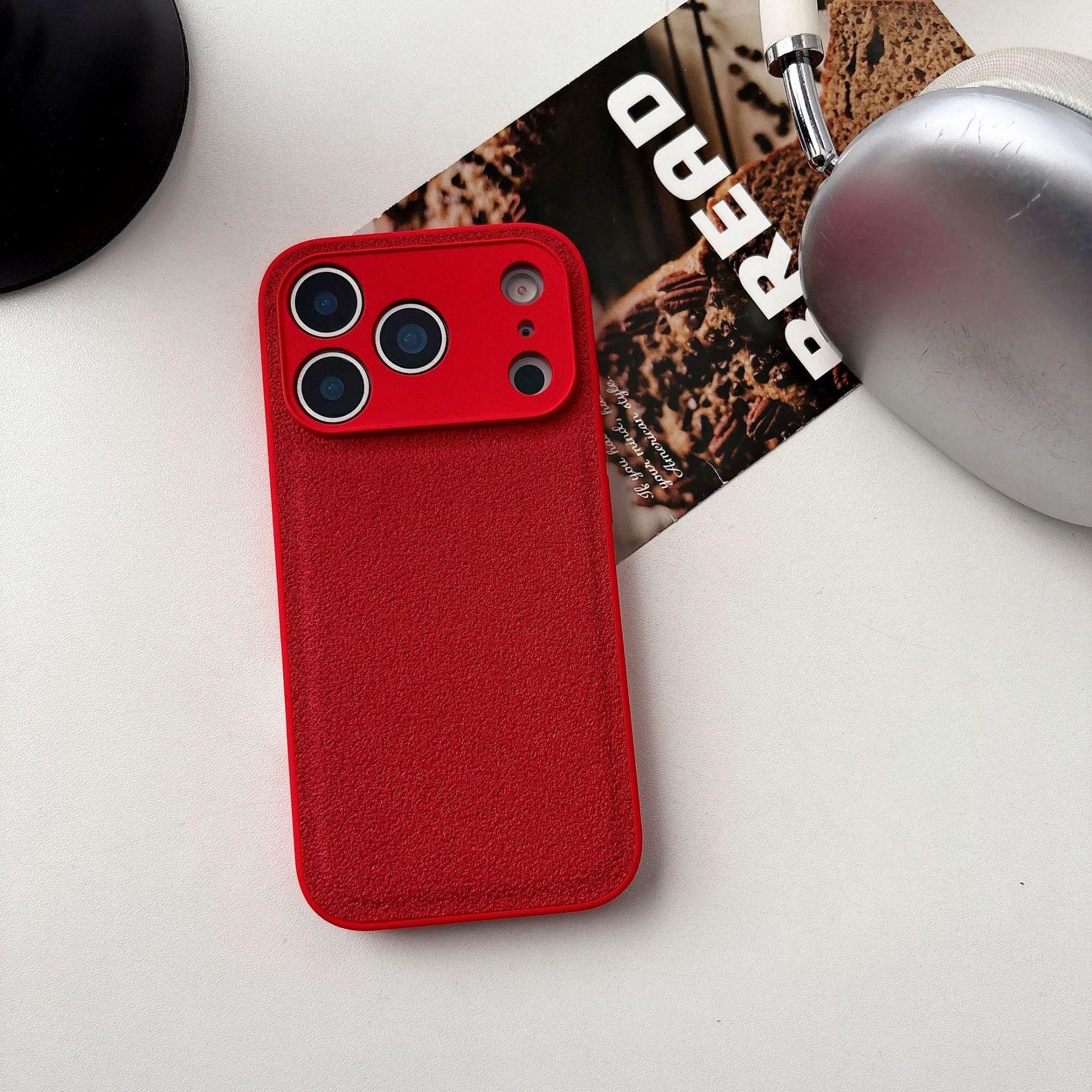 

Однотонний шкіряний чохол для телефону з місячним кратером для Apple 17PROMAX/15PRO - Трендовий, протиударний, захисний iPhone 17 Pro Max