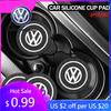 Pro VW Volkswagen Jetta MK5 Golf 2ks Silikonový podtácek do auta Podložka na hrnek s vodou Protiskluzová podložka Interiér auta Pro Volkswagen VW Passat P