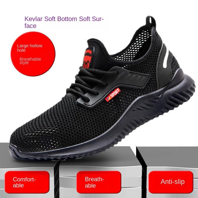 Labor Insurance Shoes Sicherheitsschuhe mit Stahlkopf für Herren, verschleißfest, leicht, bruch- und stichsicher, Arbeitsschuhe, Schutz