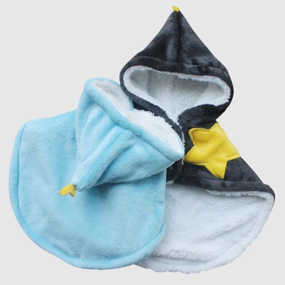 Cute Warm Dog Hooded Sleeprobe Thickened Soft Dog Pajama Blanket Comfortable Cloak-Style Pet Star Cloak Autumn Winter