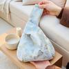 Portable Lightweight New Chinese Style Handbag Soft Texture Elegant Look Tassel Knot Wrist Bag Multifunctional Gift Bag