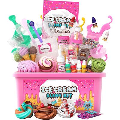 Kızlar İçin Kendin Yap Dondurma Slime Kiti, Sihirli Dondurma Slime Yapım Kiti, Eğlenceli Hediye, 10 Yaşındaki Kız Doğum Günü Hediyesi ve 8-10 Yaşındaki Kız Oyuncağı 350ml