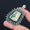 Trillion Variscite Gemstone Sterling Silver Handmade Daughter Pendant Jewelry