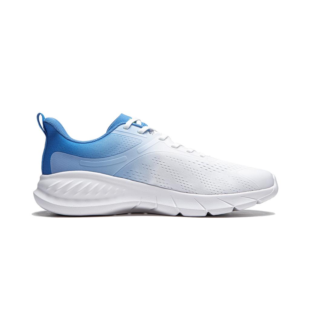 Li Ning Easy Flex V2 Soft Rebound Shock Absorption Durable Breathable Low Top Running Shoes Men Sneaker White Blue ARSU005-4