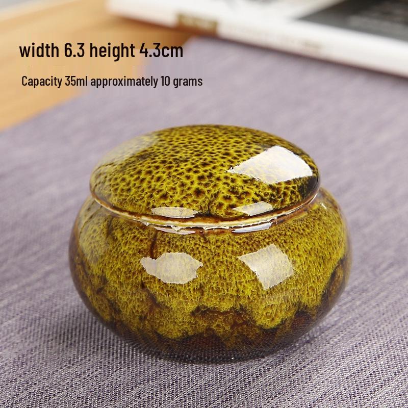 Rock Mountain Mini Sealed Tea Caddy & Makeup Dispenser: Scented Powder Bottle, Face Cream, Lipstick, Rouge Powder Box