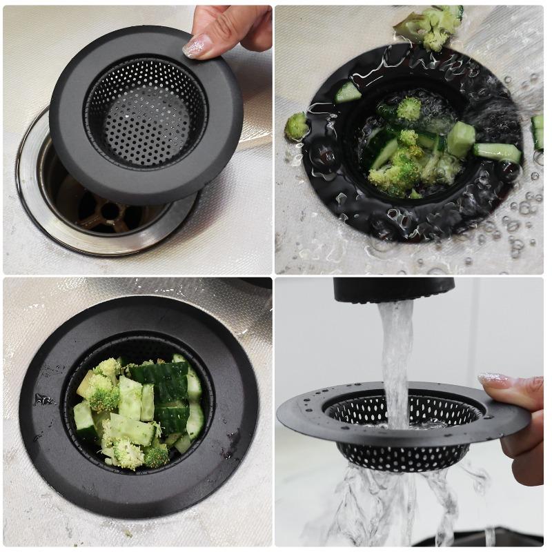 10/1PCS Kitchen Sink Filter Stainless Steel Mesh Sink Strainer Filter Bathroom Sink Strainer Drain Hole Filter Trap Waste Screen