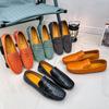 Herren Mokassins Loafer Fahrschuhe Komfort Leder Ballerinas Lässige Slipper Übergröße Farbe Partyschuhe für Herren