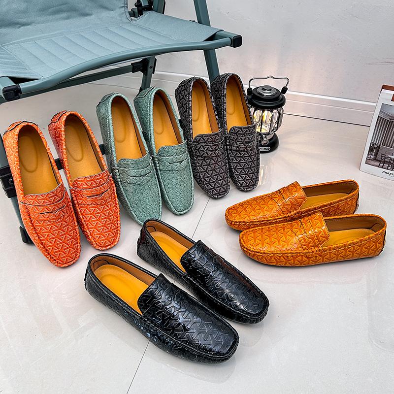 Herren Mokassins Loafer Fahrschuhe Komfort Leder Ballerinas Lässige Slipper Übergröße Farbe Partyschuhe für Herren