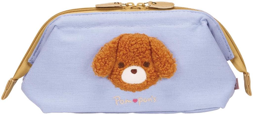 Skater Dog Pouch Small Item Makeup Pouch Pompon's ZGAP1-A, Pouch,