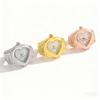 Fashion Retro 18K Gold Plated Stainless Steel Mini Finger Watch with Adjustable Elastic Strap Women's Accessories, Festiv