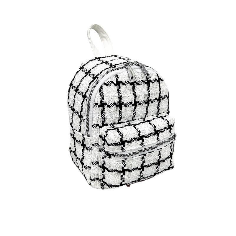 Backpack Plaid New Women's Bag Trendy Fashion Backpack Bag