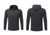 2024 Spring & Autumn Men's & Kids' 5-Piece Quick-Dry Fitness Set: Compression Shirt & Hooded Jacket for Running
