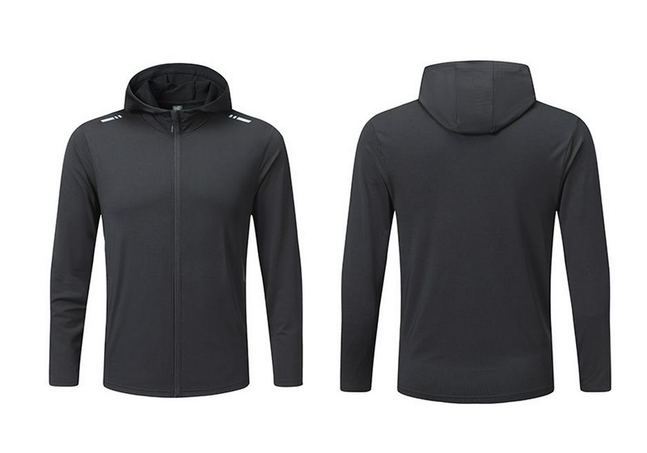 2024 Spring & Autumn Men's & Kids' 5-Piece Quick-Dry Fitness Set: Compression Shirt & Hooded Jacket for Running