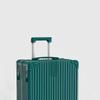 Leather Spinner Suitcase with Pull Handle, Large Capacity, Combination Lock - Perfect for Women, Men, and Students.