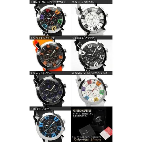 Salvatore Marra Watch Italian Brand 3D Index SM14102 (Black Multi)