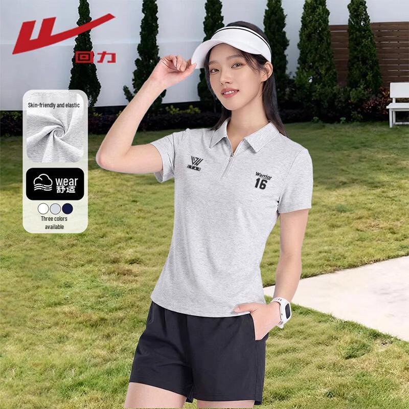 Warrior Women s Pleated Polo Collar Slim-Fit T-Shirt