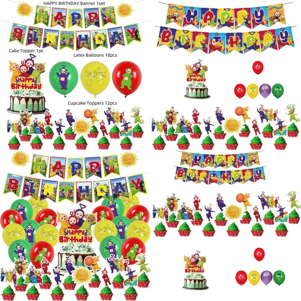 Antenna Baby Theme Party Decoration Set Flags Banners And Balloons
