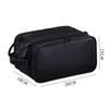 Men's Large Capacity Waterproof PU Leather Toiletry Bag Travel Cosmetic Organizer for Business Trip and Gym