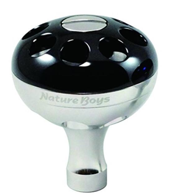 NatureBoys RP Handle Knob for Saltiga 4500/5000 Reels, Black, HA-G01