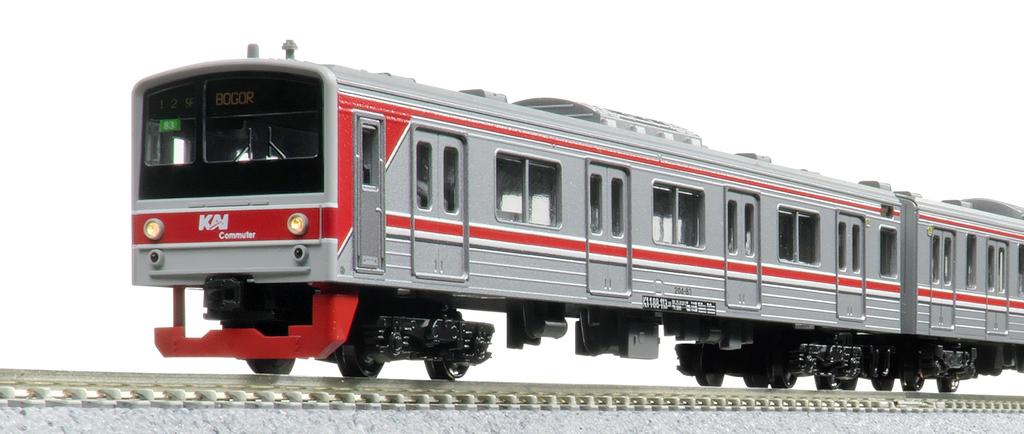 N Gauge KATO Indonesian Commuter Railway 205 Series Set Model Railway KATO No 10-1755 12-Car
