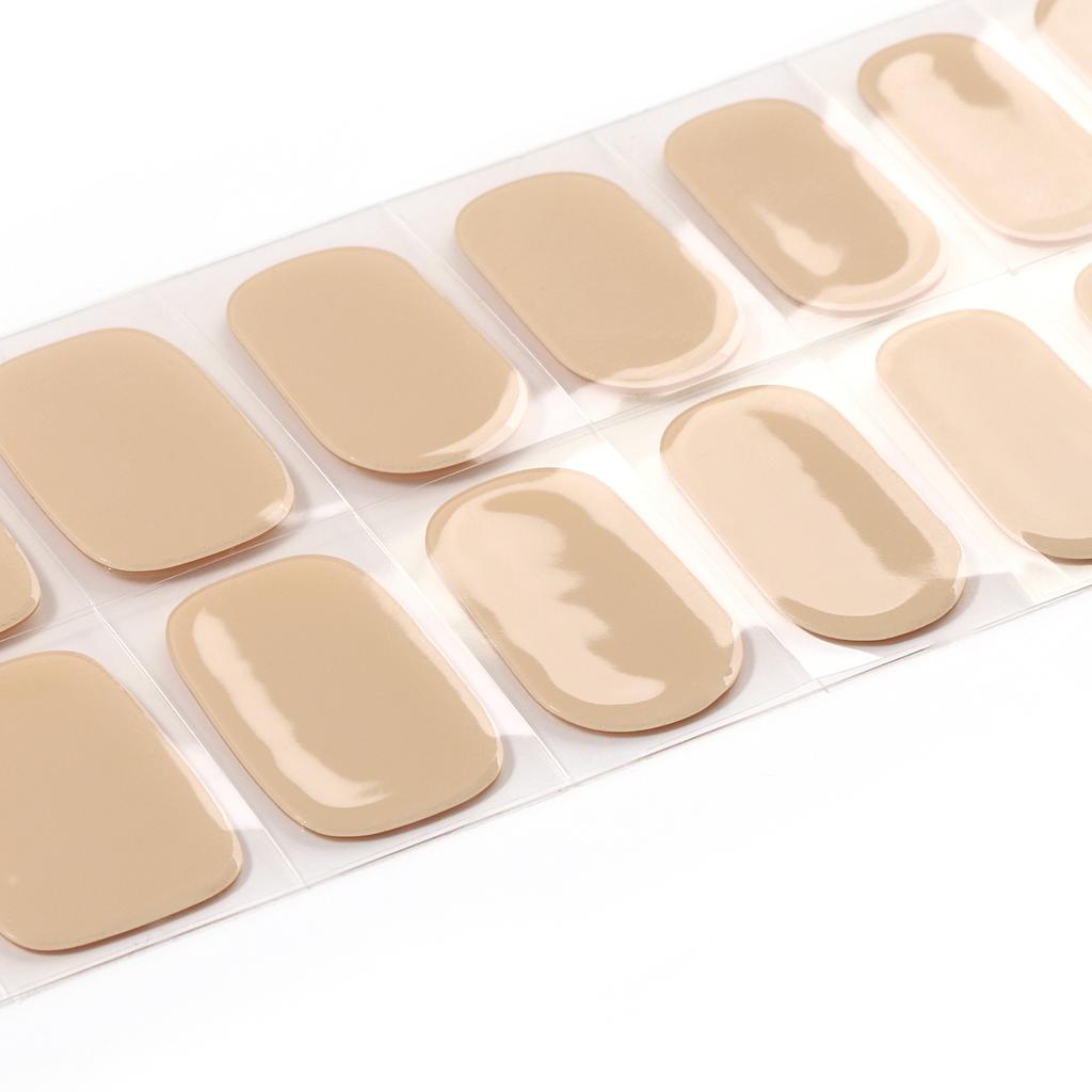 Gel Nail Patch, Phototherapy Soft Nail Second Generation Semi-cured Nail Patch, Waterproof and Long-lasting 3D Manicure Full Patch
