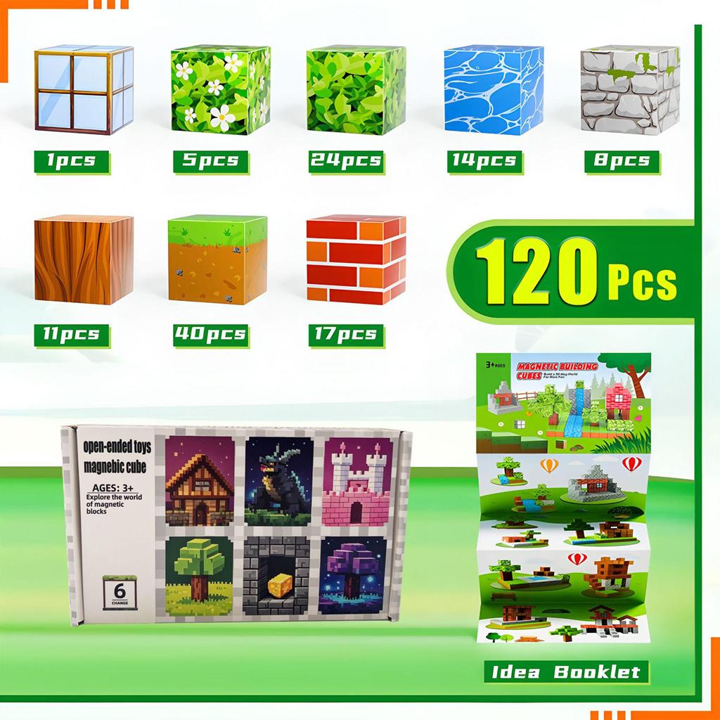 Magnetic Forest Building Blocks: Educational Toy Set for Children