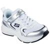 Retro Graph Sneakers Platform Sole White
