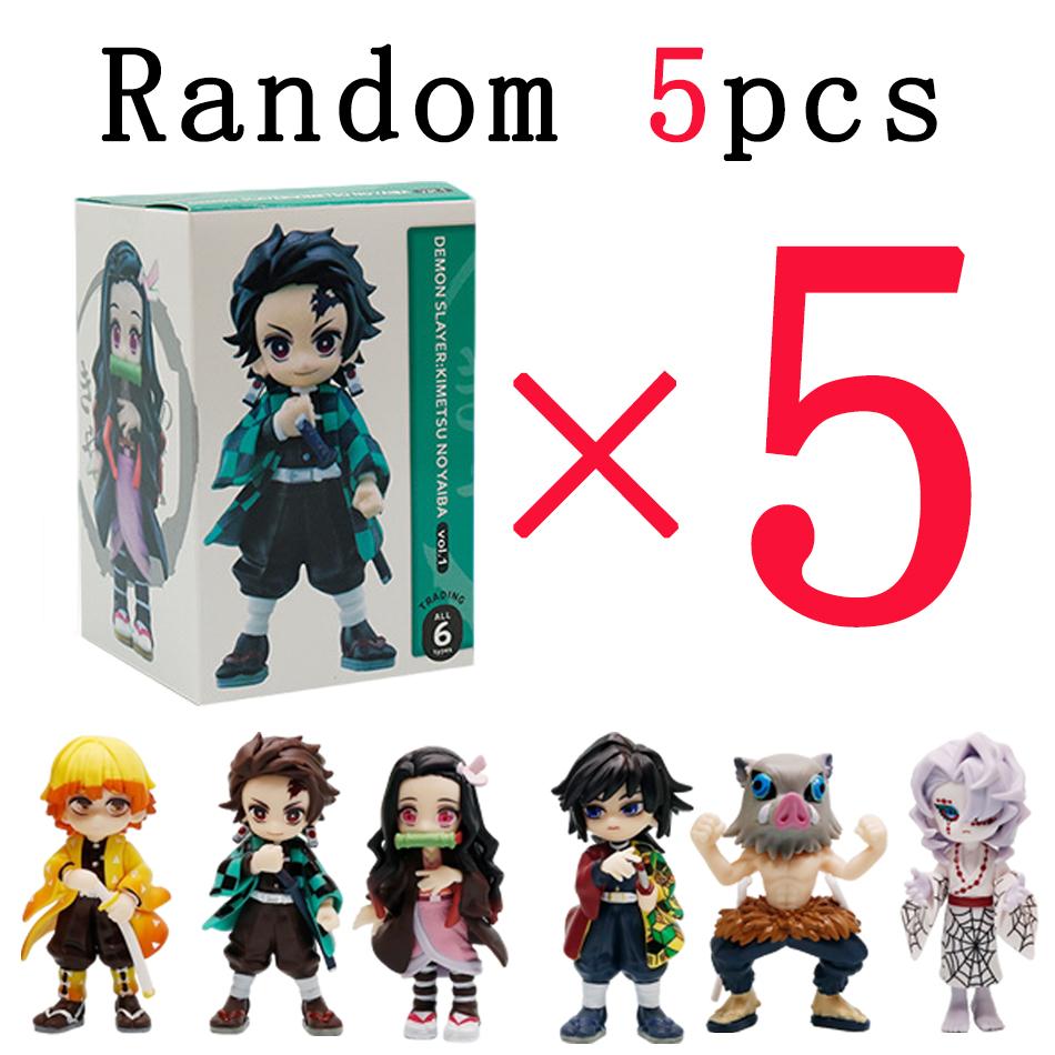 Raumdekorationen Kimetsu no Yaiba Figur Kamado Tanjirou Actionfigur Agatsuma Zenitsu Nezuko Krieger PVC Modell Spielzeug