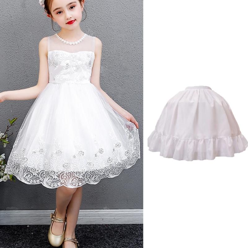 Children Puff Dress Underskirt Quick Wear Elastic Waist Petticoat Slip for Party Dresses Easy Matching Women Underskirt