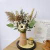 Bouquet de fleurs séchées fleur naturelle ins séché à l'air naturel ornement décoratif décoration de salon arrangement floral roseau coton luxe léger premium