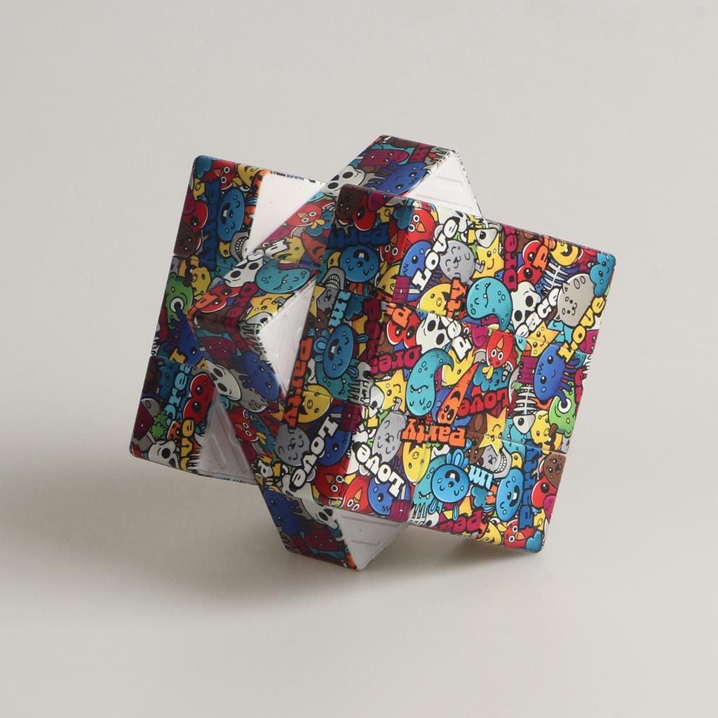 Magic Cube 3X3X3 3D Uv Color Painting Fun Stress Relief Puzzle Professional Smooth Speed Game Children'S Toys Gifts