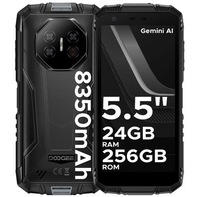 Doogee Smartphone Fire 3 Ultra Robusto, 8350mAh, Android 15, 5.5" HD+, Octa Core, 24GB+256GB, NFC, IP68/IP69K