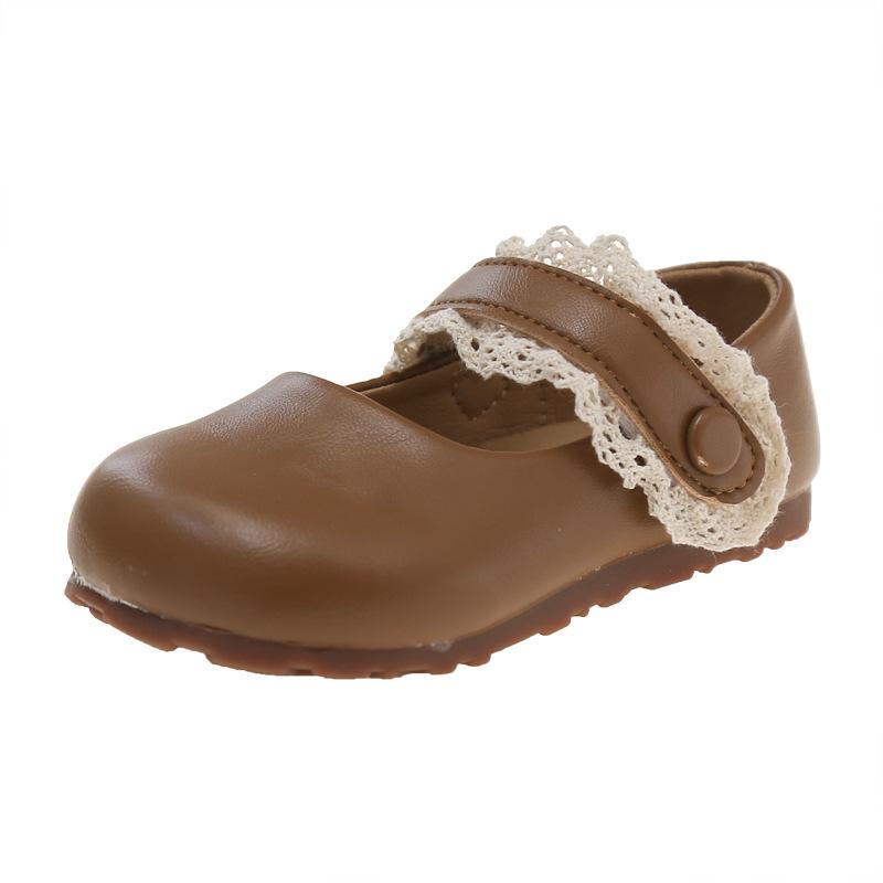 French Mary Jane shoes girls small leather shoes 2025 autumn new Korean version flat bottom shallow mouth with skirt soft sole single shoes