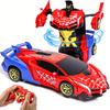 Spider Rc Transforming Car 1:18 Scale, 2.4Ghz Remote Control Robot Car With Led Lights, 360° Stunt Drift Racing Toy Kids Gift