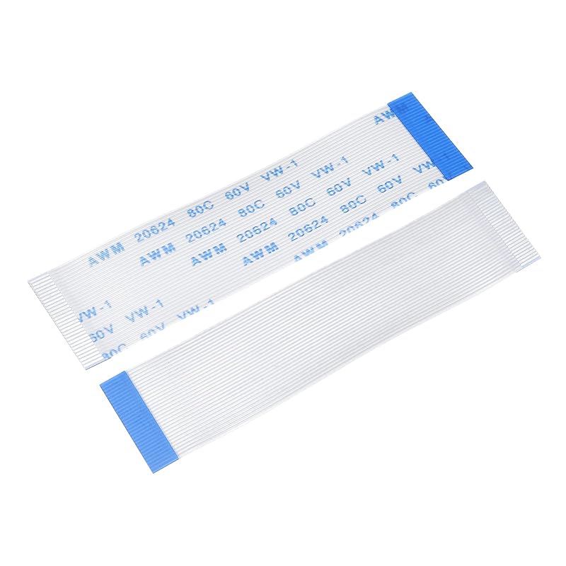 MECCANIXITY FFC Ribbon Flat Flexible Cable, 8 Pin 0.5mm Pitch 60mm Long (B Type) for LCD 3D Printer Camera DVD TV Laptop Audio Pack of 10