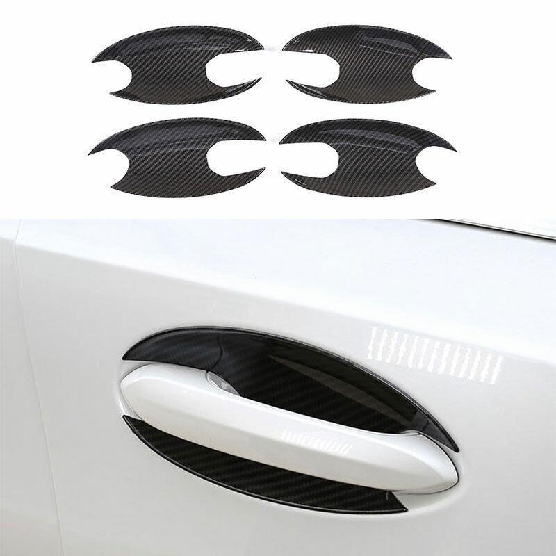 Exterior Outside Door Bowl Trim 4PCS For BMW 3-Series G20 - Carbon Fiber